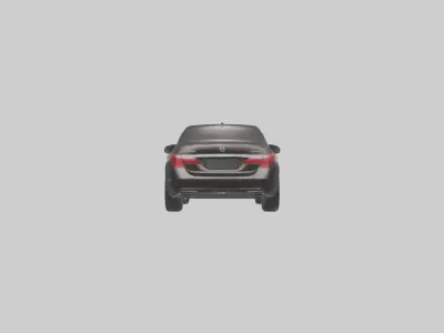 Modern Luxury Sedan model Low-poly 3D model