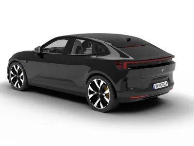 Polestar 4 2024 3d model  3D model purchase