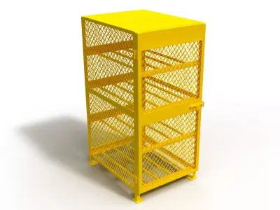 3D model of a box for a gas cylinder 3D model