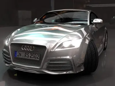 Audi TTRS 2010 model 3D model