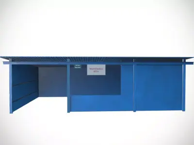 Maintenance Area Shed Low-poly 3D model