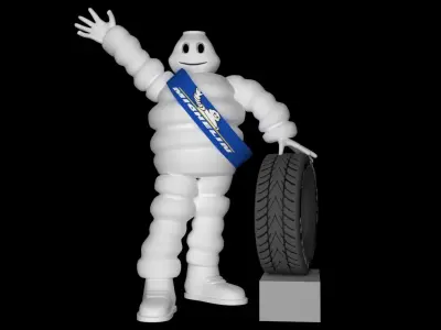MichelinCharacter michelin tire Free 3D model