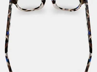 Kimball Eyeglasses in Tanzanite Tortoise 3D model