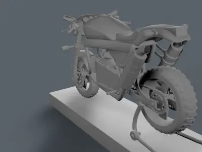 Racing  Motorcycle with Beautifully Designed 3D model