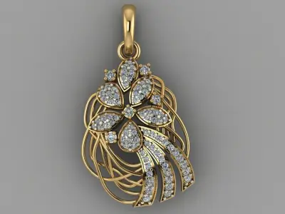 FASION PENDANT 3D model 12