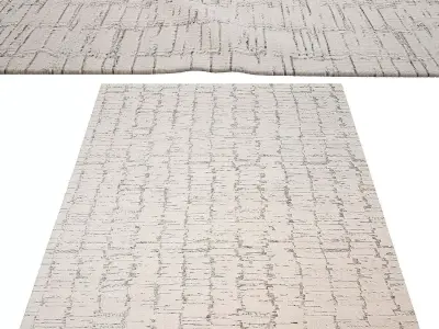 OSCILLO HAND-KNOTTED RUG Low-poly 3D model