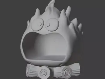 Decorative container - calsifer howls castle 3D print model