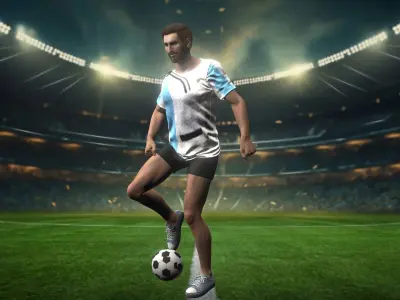 Lionel Messi 3D model