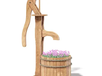 Decorative Water Pump 3D Model 3D model