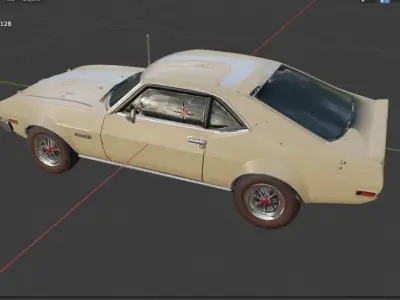 AMC AMX 1968  3D model