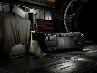 Hard Surface Game-Ready Case Low-poly 3D model