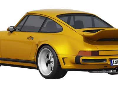 Singer Porsche 911 Carrera Coupe Turbo 2025 3D model