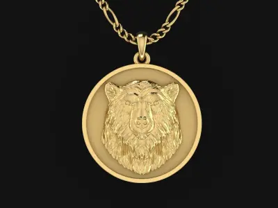 Polar Bear Pendant 3D print model