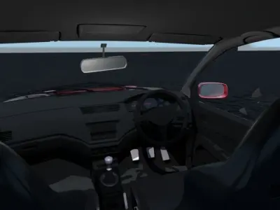 High Poly Template For Lancer Evolution IX Free 3D model