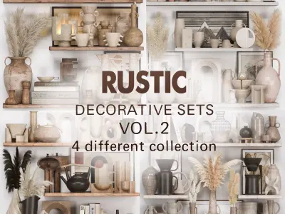 Decorative Set Rustic style - collection 02