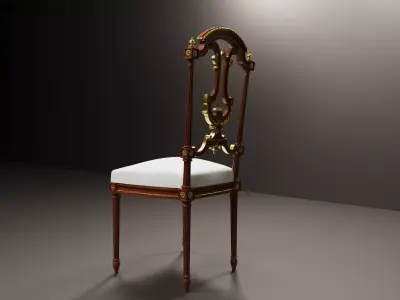 Classic Luxury Dining Chair 3D Model 3D print model