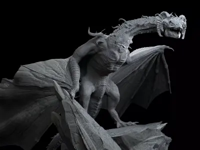 Horned Dragon 3D model