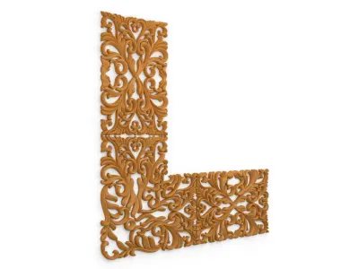 Classic decor ornament v-3D model 02 3D print model