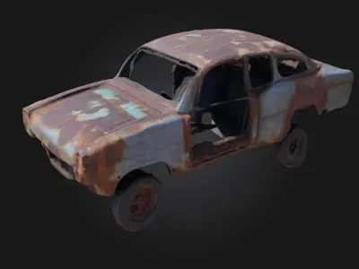 Rusty Relic  A Forgotten Machine from a Distant Past 3D model