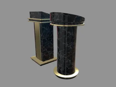 Modern Luxury Lectern Podium Low-poly 3D model