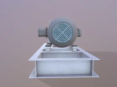 Pump 3D Model Low-poly 3D model