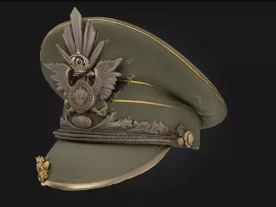 Imperial Commanders Cap  Authority Forged in Legacy 3D model