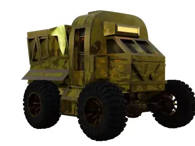Hadley hope Truck Free low-poly 3D model