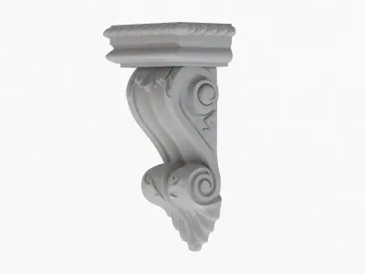 Scroll Corbel 38  3D model