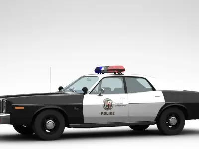 Plymouth Fury Police 1978 3D model