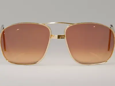 SunGlasses Low Poly Game ready Model Retro sunglasses model Low-poly 3D model