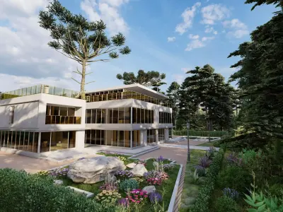 Casa Scene-villa-modern house 3D model