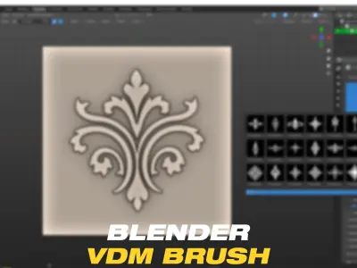 75 Ornament Alphas  VDM Brushes Vol 1 3D model