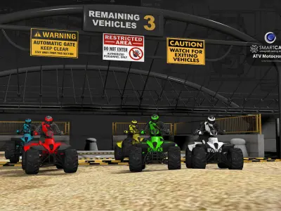 SMARTCARS AI ATV Motocross Simulations v1 3D model
