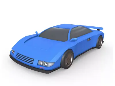 Car U2 lowpoly game-ready Low-poly 3D model