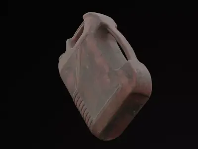 Plastic Oil Can Low-poly 3D model