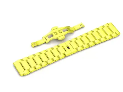 Luxury Metal Watch Bracelet with Deployant Clasp 80a 3D print model