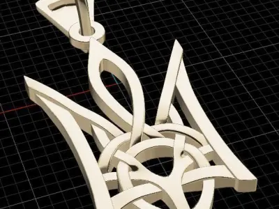 Ukrainian Trident 3D print model 11
