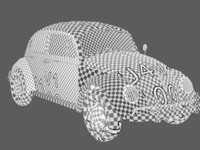 classic volkswagen beetle 3D model