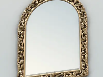 Rectangle mirror frame 009 3D model