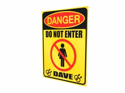 Do Not Enter Sign Low-poly 3D model