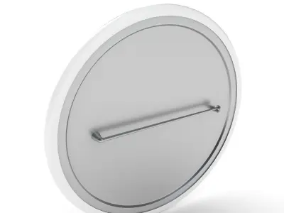 Blank Campaign Button 3D model