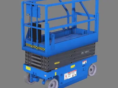 Aerial Work Vehicle Low-poly 3D model