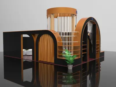 Exhibition Stall Collection 3D Free 3D model