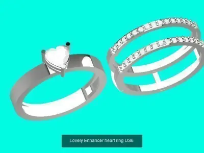 Enhancer ring  set 3 nos 3D Model Pack