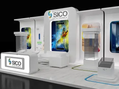  Booth Exhibition Stand a302b 3D model