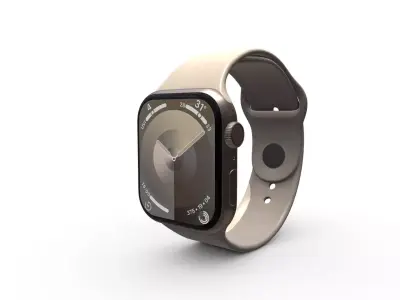 Apple Watch Series 9 Gold 3D model