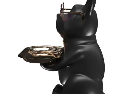 French Bulldog Decor Low-poly 3D model