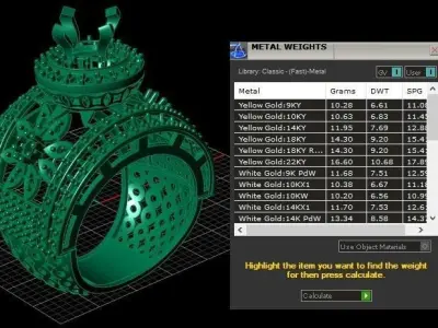 Luxury Wedding Diamond Ring 3d Printable Model 3D print model get