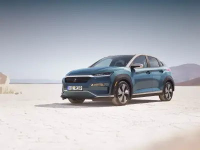 Hybrid modern hatchback car unbranded 3D model