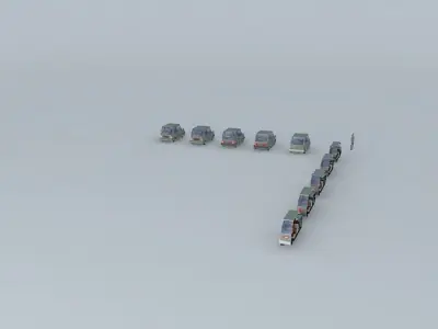 Fictional Eastern Europe Car Evolution Free 3D model